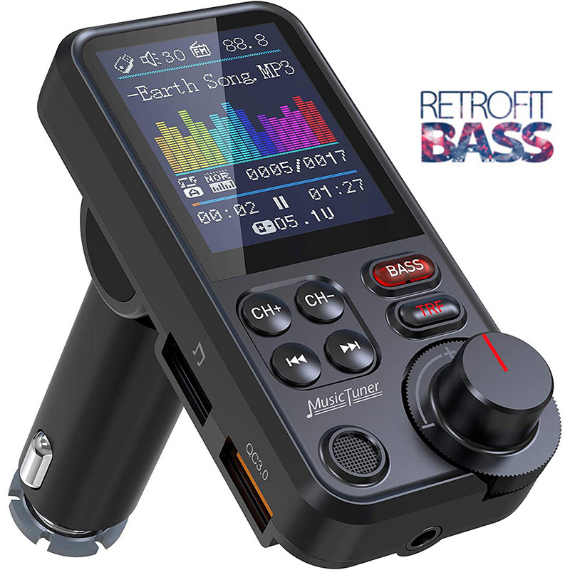 Audio Music Mp3 Free - Bluetooth-compatible Car Wireless FM Transmitter Radio