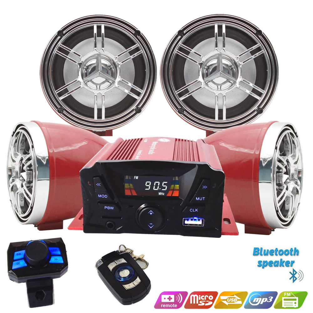 Audio Music Mp3 Free - 12V 4 Channel UTV ATV Golf