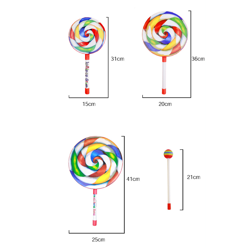 Audio Music Lollipop - Educational Toddler Lollipop Hand Drum –