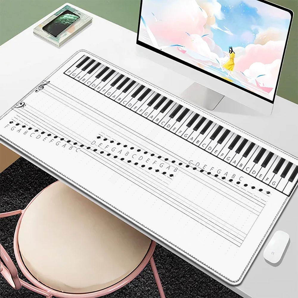 Audio Music Notes - Many Size Non-slip Rubber Desk Mat