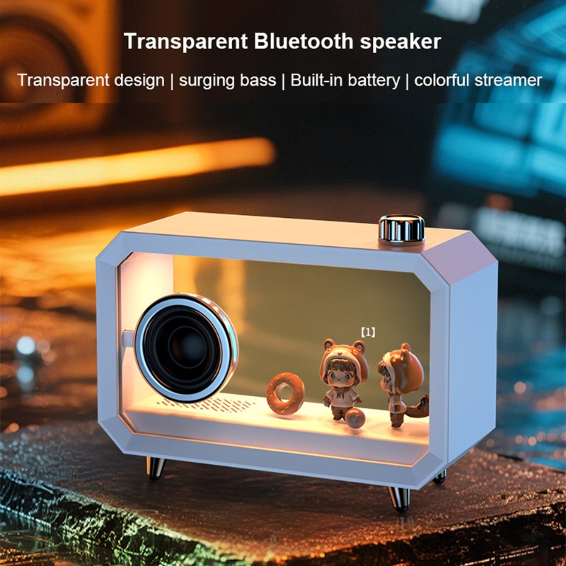 Audio Music Spotify - DIY Transparent Bluetooth Speaker RGB Colorful