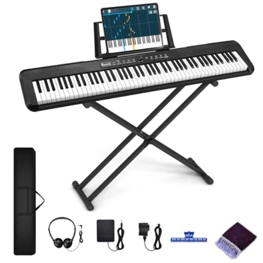 Piano Sustain Pedal - 88 Key Piano Keyboard for Beginner