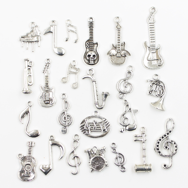 Audio Music Notes - 30pcs Charms Musical Guitar Note Piano