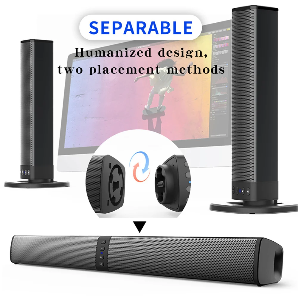 Wireless Bluetooth TV Sound Ba - Audio Music Center review and price