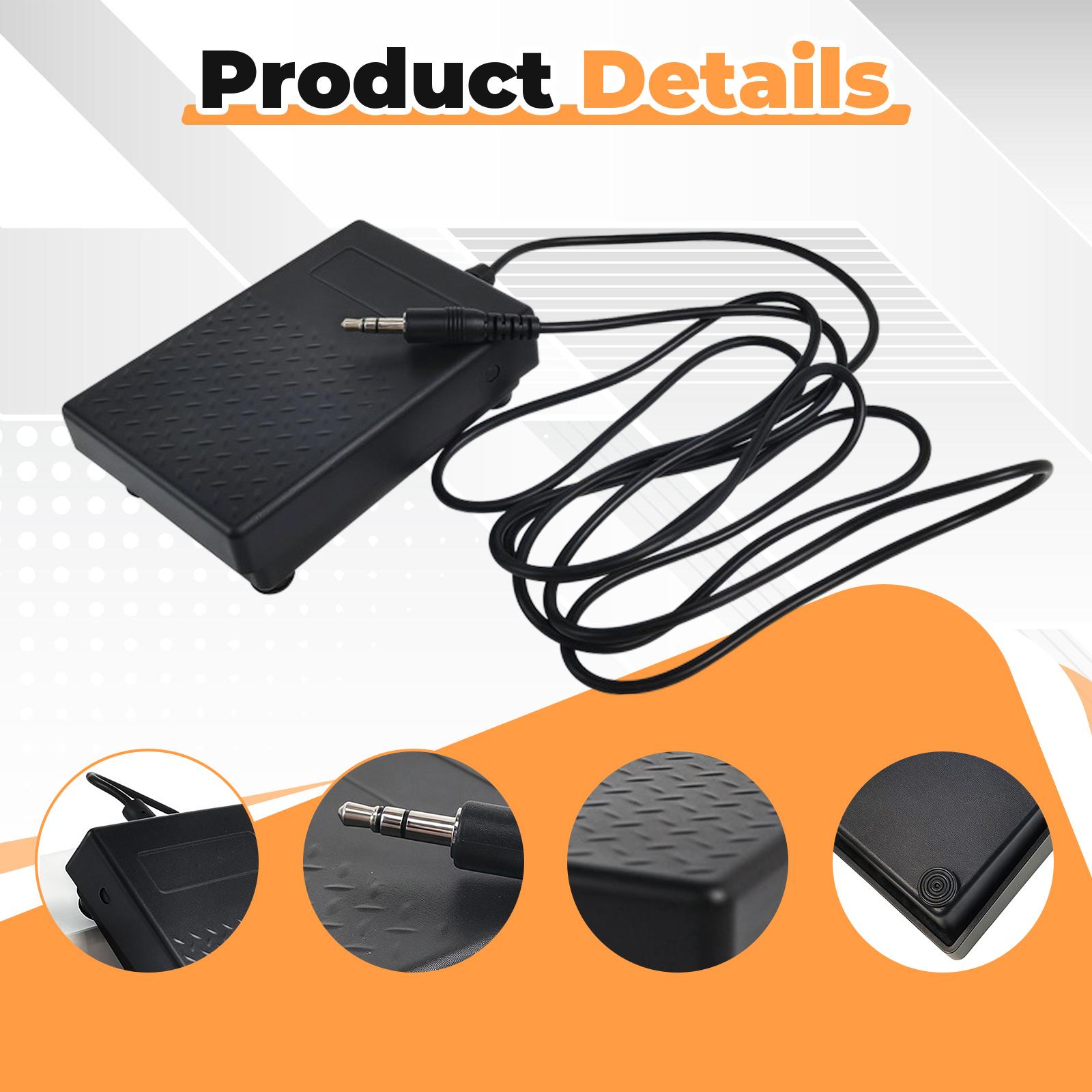 Compact 3.5mm Plug Sustain Ped - Piano Sustain Pedal review and price