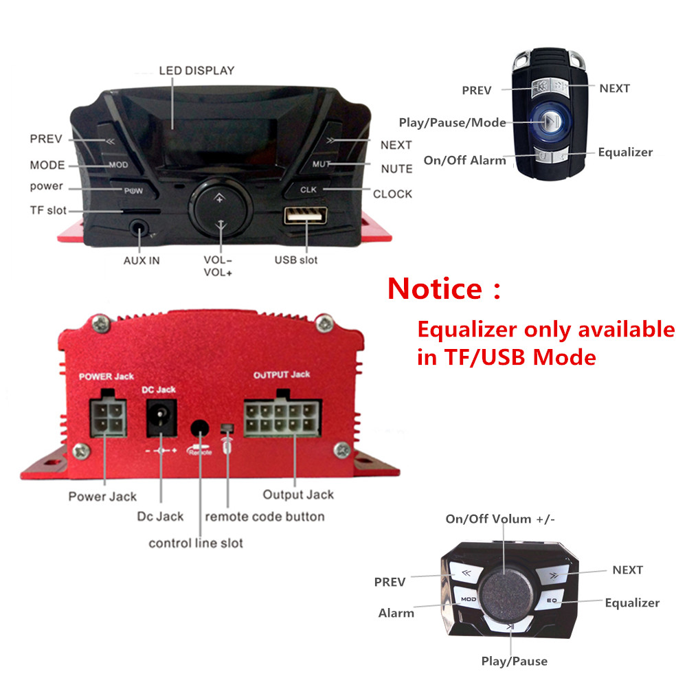 12V 4 Channel UTV ATV Golf Car - Audio Music Mp3 Free review and price