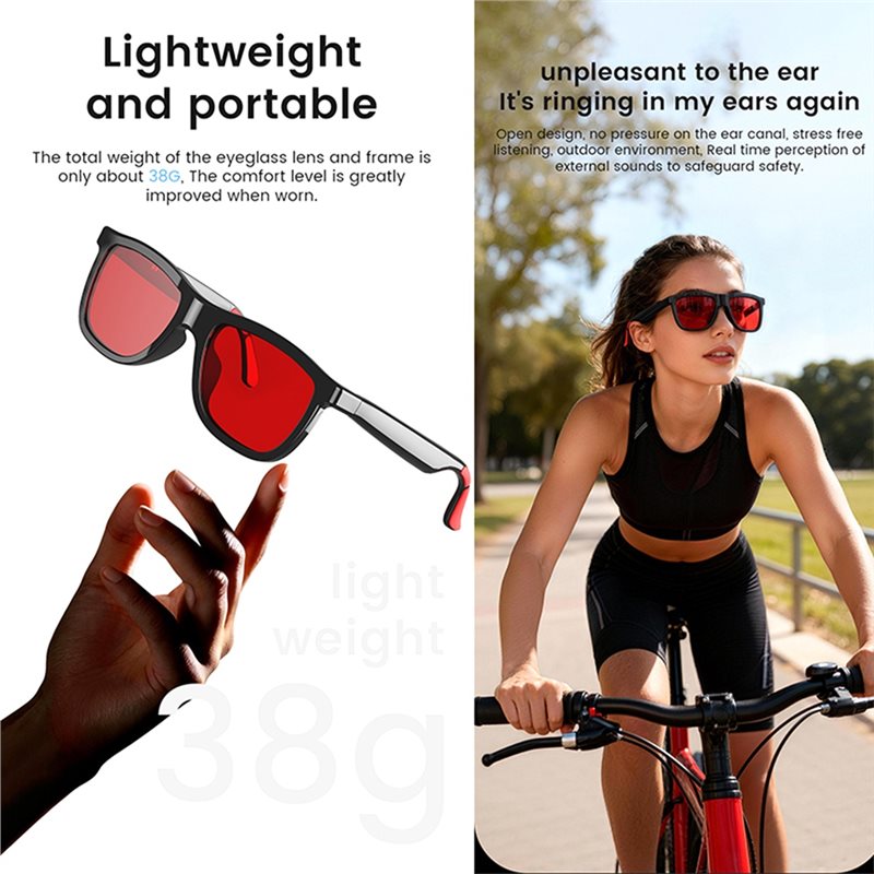 AI Smart Audio Glasses Touch T - Audio Music Ai review and price