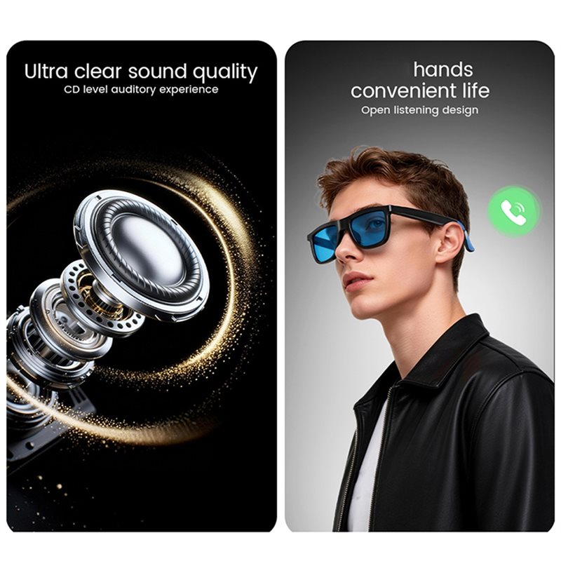 AI Smart Audio Glasses Touch T - Audio Music Ai review and price