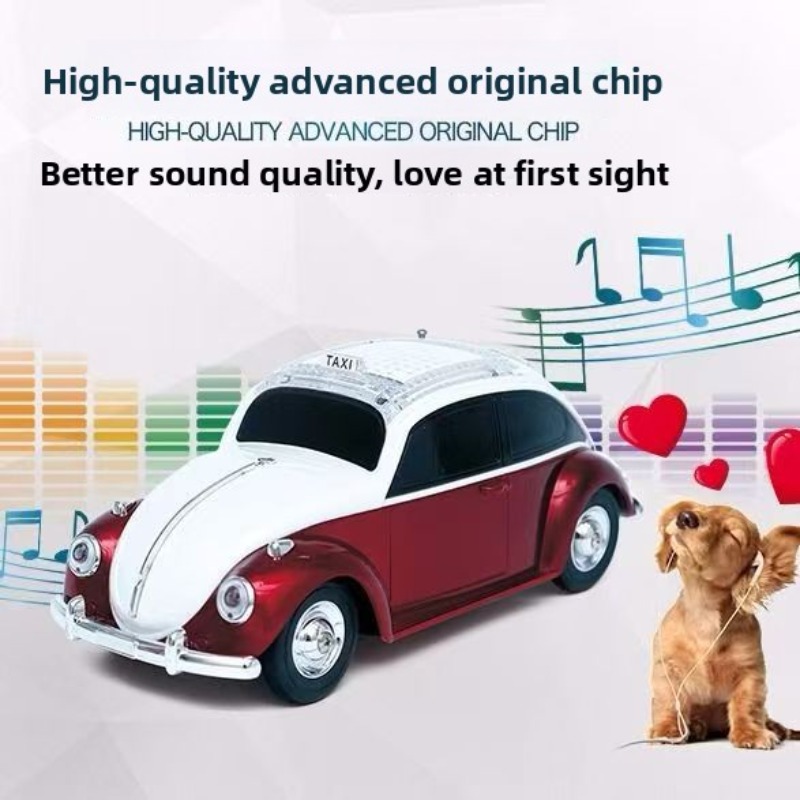 Beetle Car Model Bluetooth Spe - Audio Music Spotify review and price