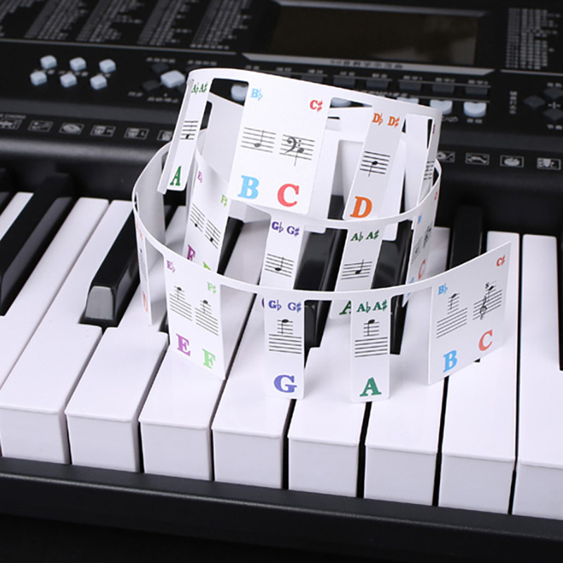 Piano Keyboard Stickers 88/61  - Audio Music Notes review and price