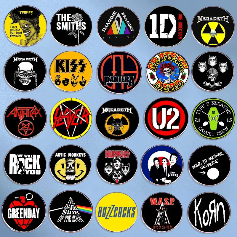 Pop Rock Band Pin Punk Music B - Audio Music Lollipop review and price