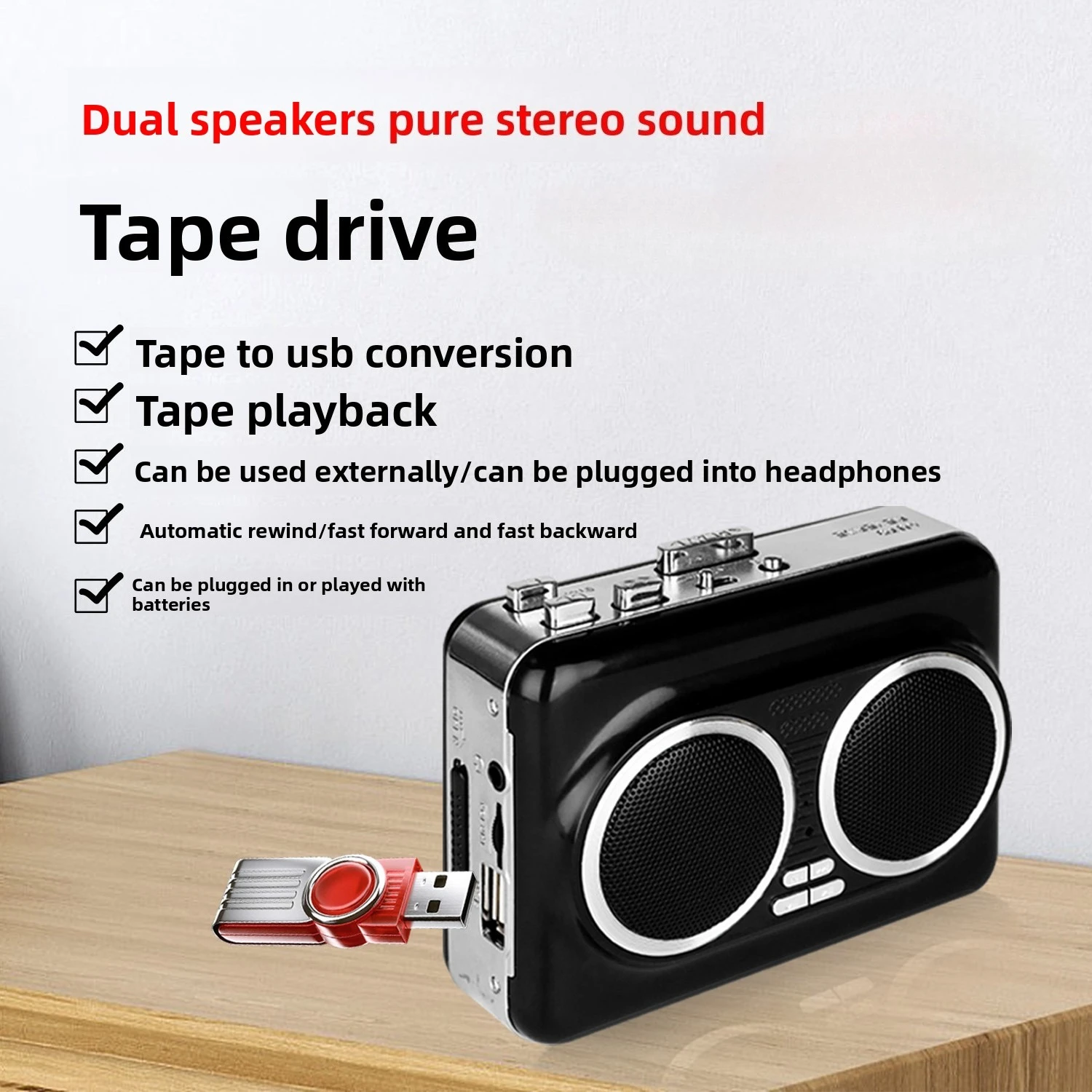 USB Cassette Player Music Audi - Audio Music Mp3 Free review and price