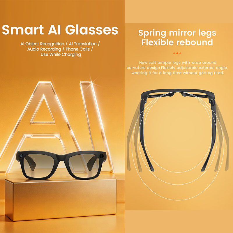 AI Smart Glasses 800W Camera A - Audio Music Ai review and price